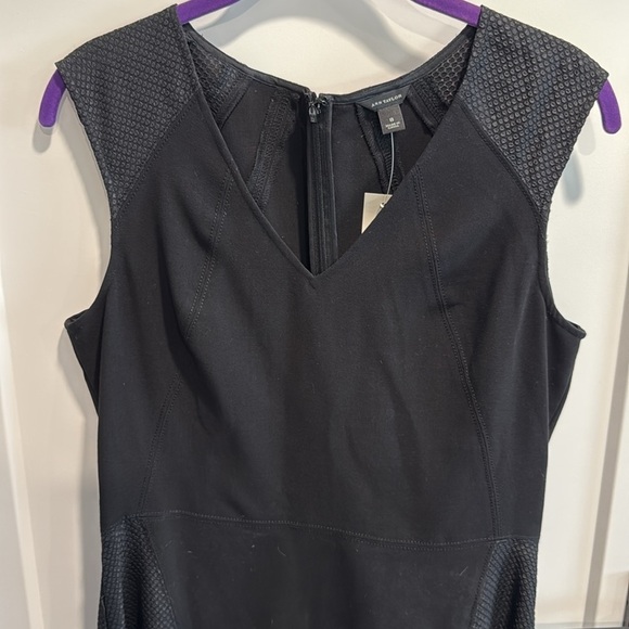 Ann Taylor Black Textured Midi Dress - Picture 2 of 11